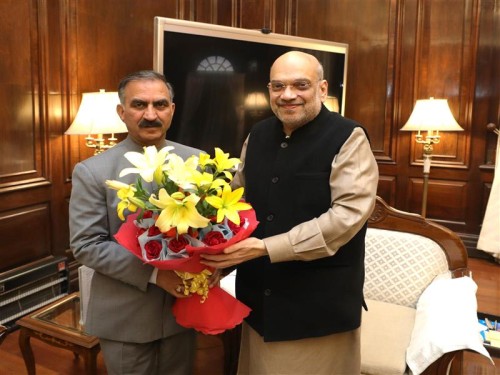 "Chief Minister Meets Union Home Minister Amit Shah"