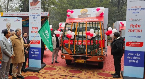 Punjab Health Minister Flags off Mass Awareness Vans from Mohali #updatepunjab.com