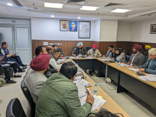 Balkar Singh conducts a review meeting on various projects in the presence of MLAs #updatepunjab.com