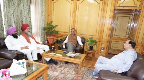 Shimla :Speaker of Punjab Legislative Assembly, Kultar Singh Sandhwan called on CM Sukhvinder Singh Sukhu