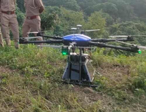 Seeds of multiple varieties sprinkled through drone in 30 Hectares forest area