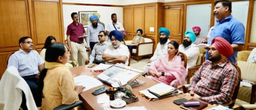 Social Justice Minister Dr. Baljit Kaur holds meeting with Reservation Chor Fado Morcha