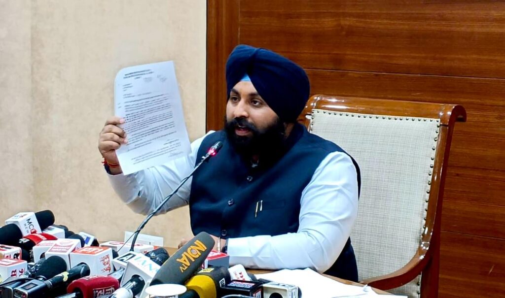 EDUCATION MINISTER HARJOT BAINS STRONGLY OBJECTS TO CBSE’S NEW EXAM PATTERN, TERMS AN ATTEMPT TO ERASE PUNJABI FROM EDUCATION LANDSCAPE